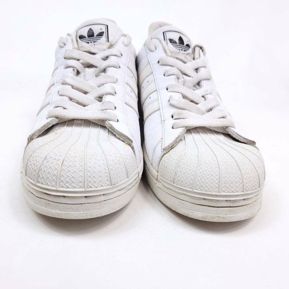 Adidas Originals Mens 10.5 Shoes White Shell Top 2003 Retro Sneakers Leather - Picture 2 of 10